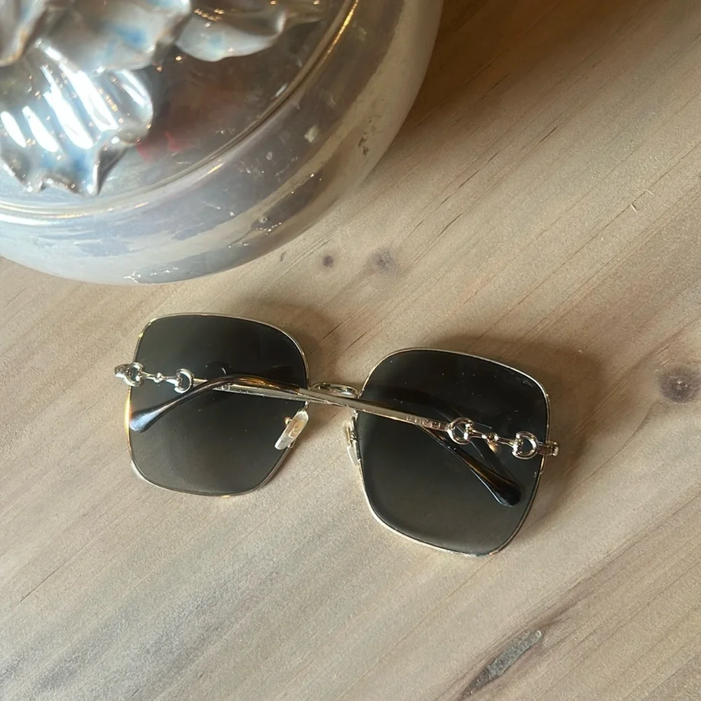 Gucci Horsebit Square-Framed Sunglasses